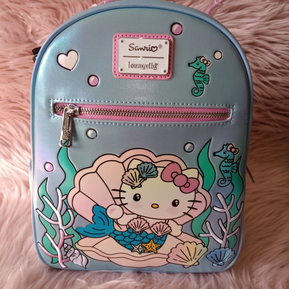 Loungefly Hello Kitty Mermaid Mini Backpack - Picture 2 of 7